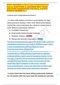 NURS 4025HESI Critical Care Comprehensive Exam1 QUESTIONS & ANSWERS BEST EXAM SOLUTION GUARANTEED SUCCESS&comma; &lbrack;LATEST UPDATE GRADED A&plus;&rsqb;