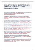 NIFA STUDY GUIDE QUESTIONS AND  ANSWERS GRADED A LATEST  VERSION 2023&sol;2024