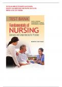 TEST BANK COMPLETE FUNDAMENTALS OF NURSING CONCEPTS AND COMPETENCIES FOR PRACTICE CRAVEN 9TH EDITION LATEST 2023 VERIFIED