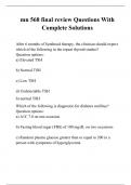 mn 568 final review Questions With Complete Solutions