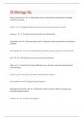 IB Biology SL 46 Questions And Answers
