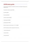 CHFM 81 study guide Questions With 100&percnt; Correct Answers