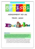 BPT1501 S1 ASSIGNMENT 2 2024 &lpar;FULL ANSWERS&rpar;