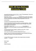 CHHI 300 Quiz Medieval Christianity @ 2024