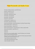 Flight Paramedic Lab Studies Exam