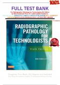 FULL TEST BANK For Radiographic Pathology for Technologists 6th Edition by Nina Kowalczyk Ph.D. R.T Latest Update Graded A+      