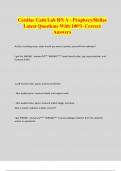 Cardiac Cath Lab RN A - Prophecy&sol;Relias Latest Questions With 100&percnt; Correct Answers