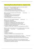 Contracting Warrant Board Study Set &ndash;Complete Guide