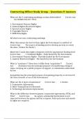 Contracting Officer Study Group &ndash; Questions & Answers