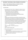 Maternal Child Nursing 5th Edition by McKinney- ISBN- 978-0323401708 TEST BANK Chapters 51&comma; 52&comma; 53&comma; 54 and 55 Verified 2024 Practice Questions and 100&percnt; Correct Answers with Explanations for Exam Preparation&comma; Graded A&plus;