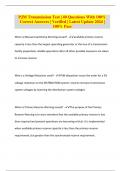 PJM Transmission Test &vert; 40 Questions With 100&percnt; Correct Answers &vert; Verified &vert; Latest Update 2024 &vert; 100&percnt; Pass