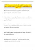 PJM Generation Practice Exam &vert; 45 Questions with 100&percnt; Correct Answers &vert; Verified &vert; Latest Update 2024 &vert; 100&percnt; pass