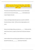 PJM Generator Exam &vert; 61 Questions with 100&percnt; Correct Answers &vert; Verified &vert; Latest Update 2024 &vert; 100&percnt; pass