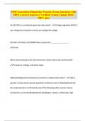 PJM Generation Dispatcher Practice Exam Questions with 100&percnt; Correct Answers &vert; Verified &vert; Latest Update 2024 &vert; 100&percnt; pass