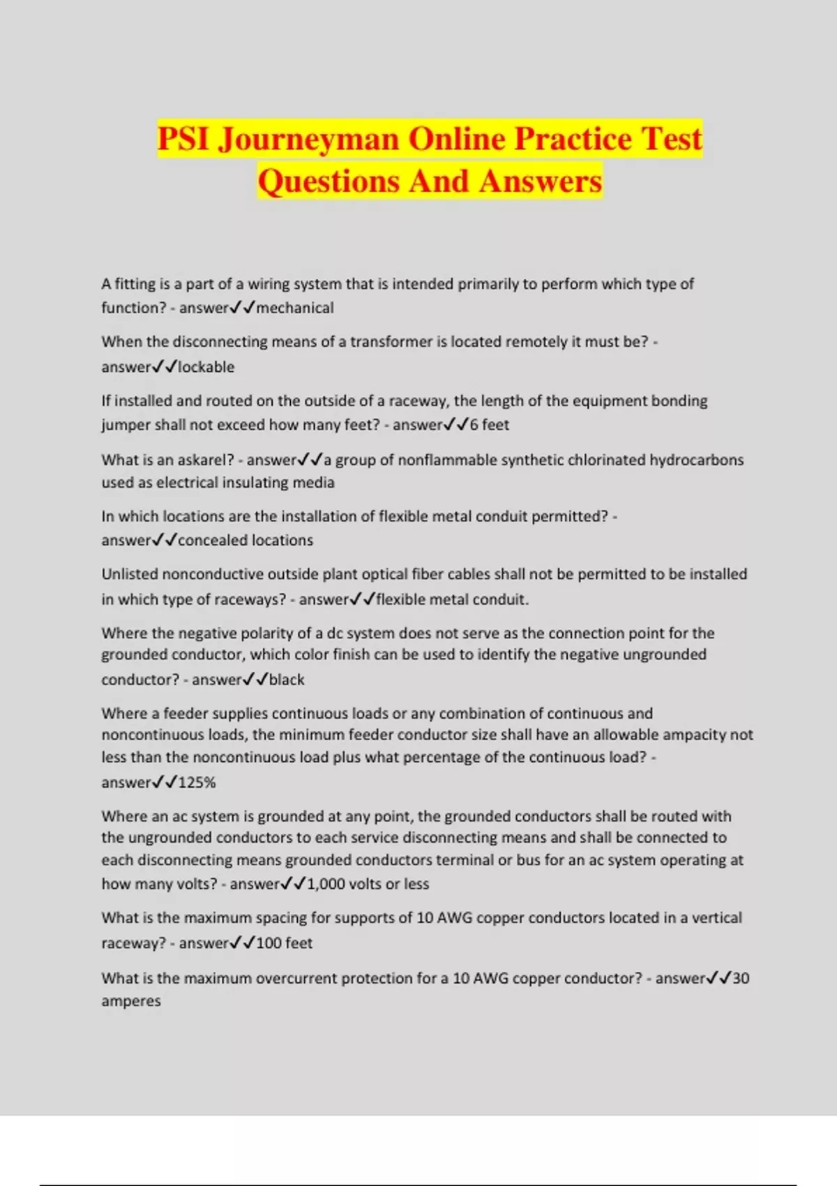 2023 Journeyman Electrician Exam Questions & Answers By Tom Henry – Study Guide Paperback