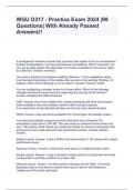 WGU D317 - Practice Exam 2024 &vert;99 Questions&vert; With Already Passed Answers&excl;&excl;