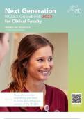 Next Generation NCLEX Guidebook 2023-2024 for Clinical Faculty