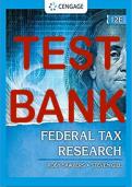 Test Bank For Federal Tax Research 12th Edition by Roby Sawyers, Steven Gill. Key Answers are at the end of Each Chapter
