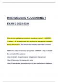 INTERMEDIATE ACCOUNTING 1  EXAM 2 2023-2024