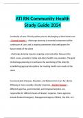 ATI RN Community Health Study Guide 2024 | Download to Score A+