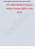 PN Adult Medical Surgical Online Practice 2020 A with NGN
