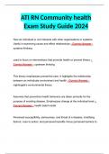 ATI RN Community health Exam Study Guide 2024
