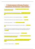 F Endorsement Ultimate Practice Questions TN Revised 2024 Edition&comma;