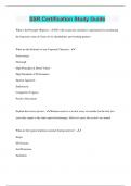 SSR Certification Study Guide &vert; Questions with 100&percnt; Correct Answers &vert; Latest Update 2024 &vert; Verified