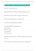 Cintas SSR Certification Study Guide &vert; Questions with 100&percnt; Correct Answers &vert; Latest Update 2024 &vert; Verified