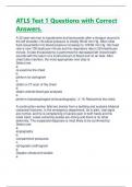 ATLS Test 1 Questions with Correct Answers &vert; Latest 2024&sol;2025