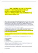 LEIK FNP PRACTICE ACTUAL EXAM  2024&vert;EXAM TEST BANK&vert;SOLVED EXAM  QUESTIONS AND ANSWERS WITH  EXPLANATIONS&vert;ACTUAL EXAM GRADED A&plus;&vert; SUCCESS GUARANTEED