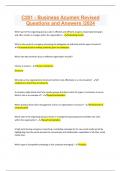 C201 - Business Acumen Revised Questions and Answers &sol;2024