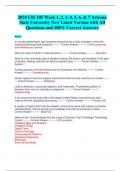 2024 CIS 105 Week 1&comma; 2&comma; 3&comma; 4&comma; 5&comma; 6&comma; & 7 Arizona  State University New Latest Version with All  Questions and 100&percnt; Correct Answers