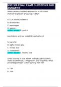 NSC 308 FINAL EXAM QUESTIONS AND ANSWERS 