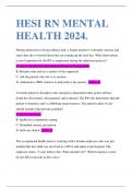 HESI RN MENTAL HEALTH 2024.