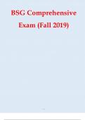BSG Comprehensive Exam (Fall 2019 BSG Comprehensive Exam (Fall 2019.p