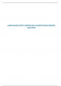 LASER RANGE SAFETY OFFICER 2024 COMPLETE EXAM REVIEW SOLUTION