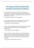 ATI Capstone Med Surg 2024 Exam  Questions and Answers Graded A+
