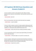 ATI Capstone OB 2024 Exam Questions and Answers Graded A+