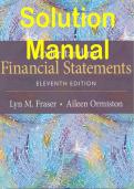Solution Manual for Understanding Financial Statements, 12th Edition by Lyn M. Fraser, Aileen Ormiston