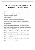 NR 283 FINAL QUESTIONS WITH COMPLETE SOLUTIONS