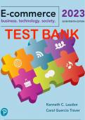 Test Bank For E-Commerce 2023 Business, Technology, Society, 17th edition Kenneth C. Laudon, Carol Guercio Traver. Chapter 1-12