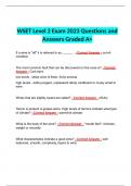 WSET Level 2 Exam 2023 Questions and Answers Graded A+