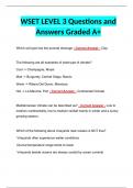 WSET LEVEL 3 Questions and Answers Graded A+