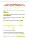 Scribe America ED Course Final Revised Questions and Answers&sol;2024