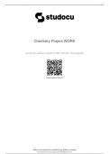 Chemistry Project WORK