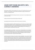 USAW CERT EXAM 2024 WITH 100&percnt; CORRECT ANSWERS