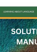 Solutions Manual - Analysing Sentences 5th Edition by Noel Burton-Roberts - Complete, Elaborated and Latest Test Bank. ALL Chapters (1-46) Included and Updated.