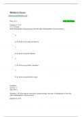 PSYC325 Week 4 Midterm Exam (Multiple Choice Questions-Answers)