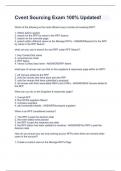 Cvent Sourcing Exam 100&percnt; Updated&excl;